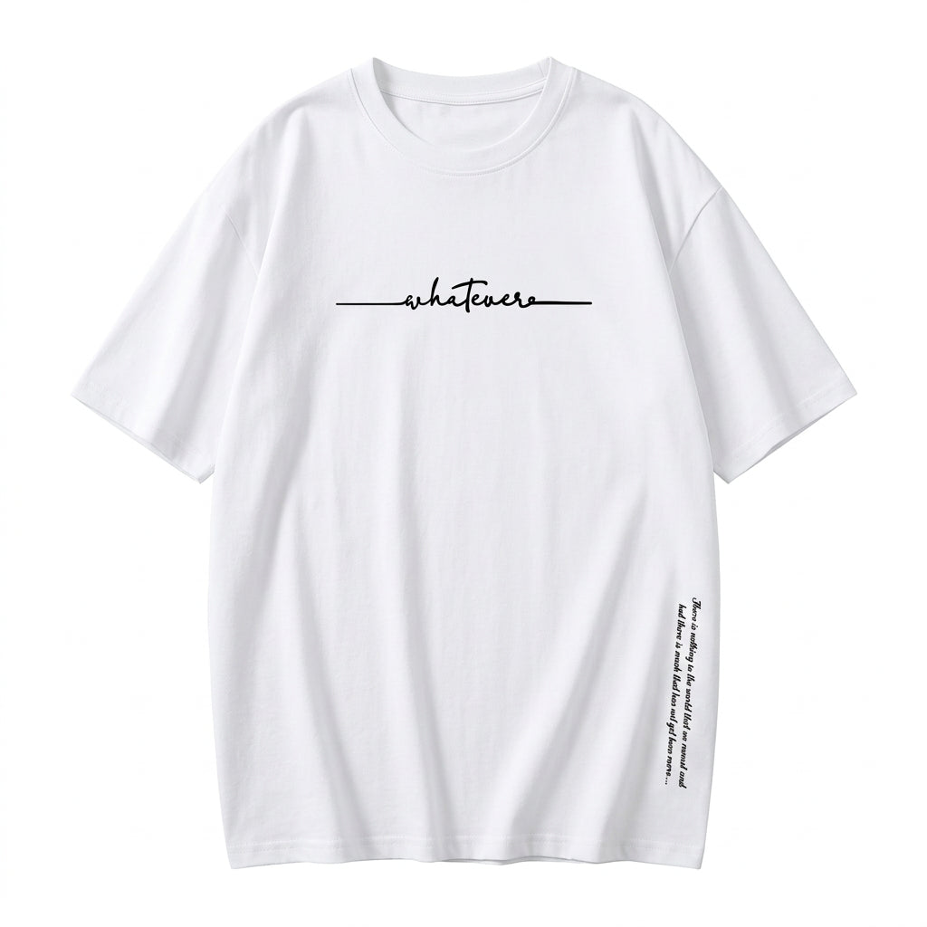 Remera de Hombre Moda Casual Holgada Letras Simple